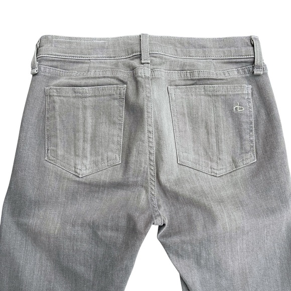 Rag & Bone Light Grey Buxton Low Waist Slim Skinny Ankle Jeans (26x27) - Picture 6 of 13